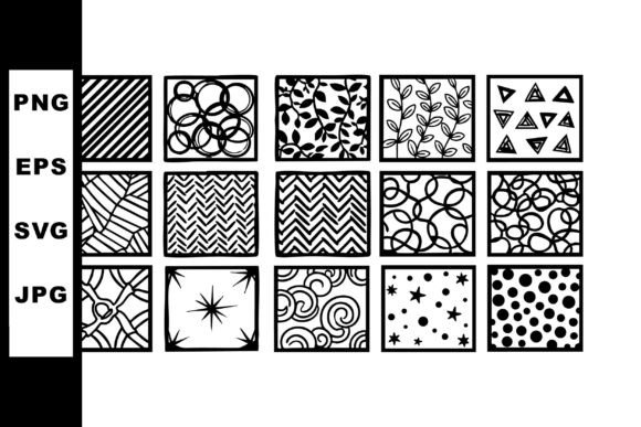 Abstract Black and White Geometric and Organic Patterns: A Modern Design Solution