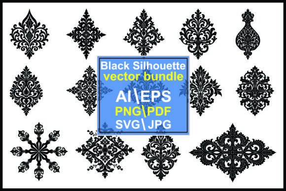 Baroque Ornament Silhouette: Elevating Modern Design with Classic Elegance