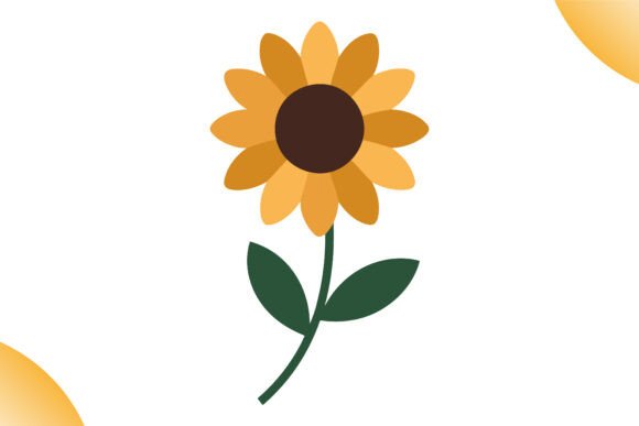 Cute Sunflower Flat Vector: Design Guide