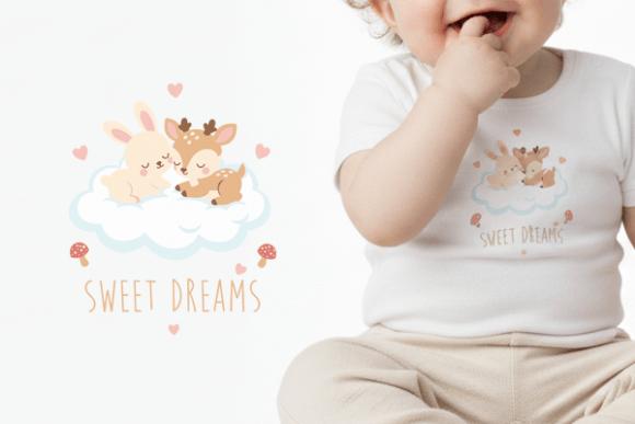 Designing Serenity: The Strategic Value of the Baby Deer Clipart Sweet Dreams PNG Set in Modern Nursery Aesthetics