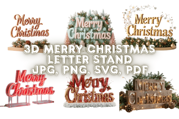 Elevating Holiday Aesthetics: The Art and Impact of 3D Merry Christmas Letter Stands
