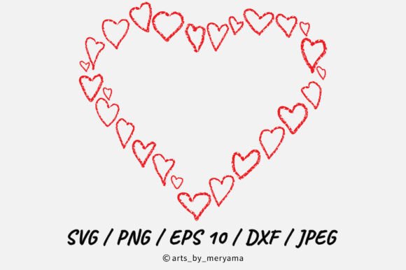 Embracing Authentic Romance with the HandDrawn Crayon Heart Outline Frame SVG
