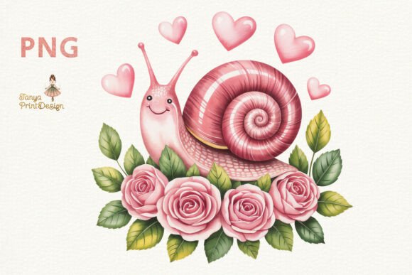 Embracing Whimsy: The Creative Power of the Pink Snail with Roses Design