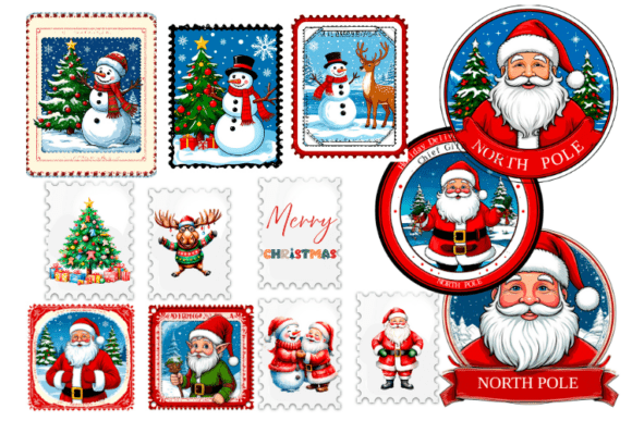 Enhancing Holiday Correspondence with the Santa Claus Postmarks Stamps Set