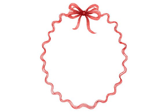 Enhancing Your Designs with a Curvy Ribbon Bow Frame PNG