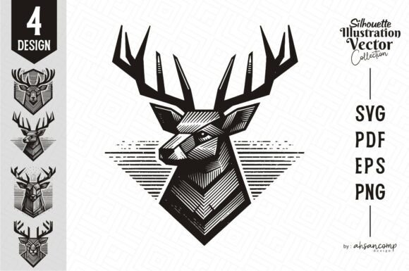 Integrating the Deer Head Woodcut Engraving Vector into Professional Design Workflows