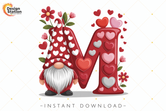 Letter M Valentine Gnome PNG: Creative Uses