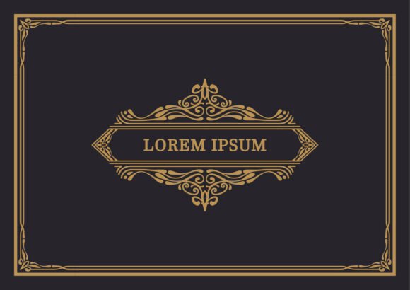 Luxury Vintage Border: Timeless Elegance for Modern Design