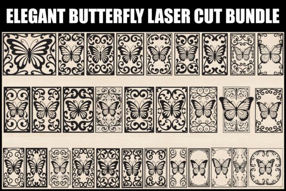 Mastering Precision Design with the Elegant Butterfly Laser Cut Bundle