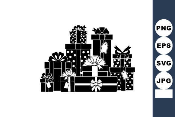 Mastering the Stack of Gift Boxes with Bows and Ribbon for Professional Design Projects