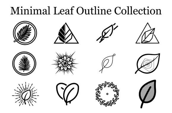 Minimal Leaf Outline Collection: A Practical Resource for Modern Design