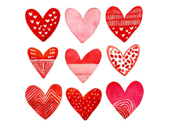 Red Watercolor Heart PNG: Elevating Digital and Print Designs with Artistic Flair