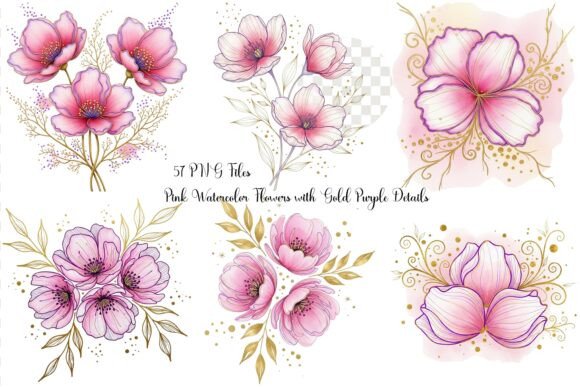 Soft Pink Watercolor Flower Bundle: A Practical Resource for Elegant Design