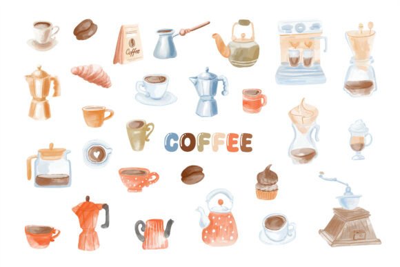 Strategic Visual Assets: Leveraging the Watercolor Coffee Essentials Collection