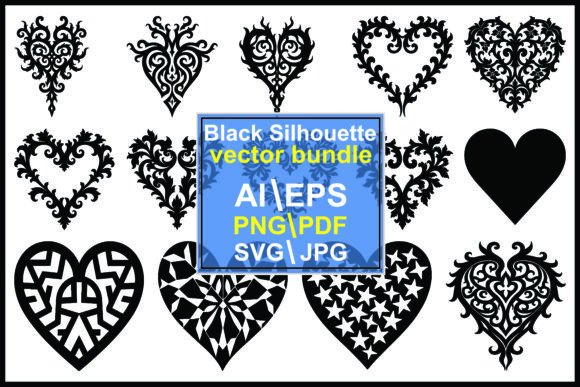 Unlocking Creativity: The Ultimate Guide to the Heart Shapes Silhouette Vector Bundle