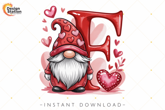 Unlocking Creativity with the Valentine Letter F Cute Love Gnome PNG: A Guide to Digital Crafting