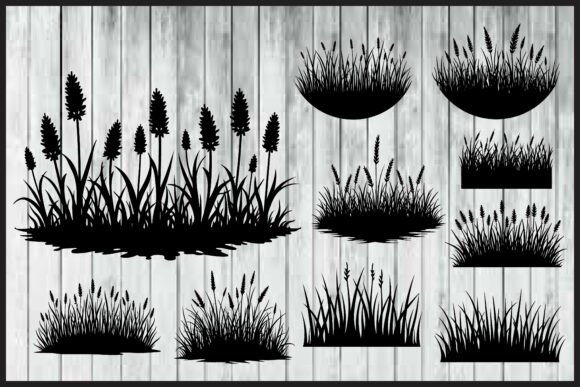 Wild Grass Plant Silhouette Bundle: A Practical Resource for Natural Design Elements