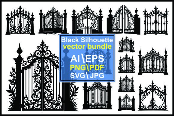 Wrought Iron Gates Silhouettes: A Practical Guide to Using Ornate Architectural Vectors